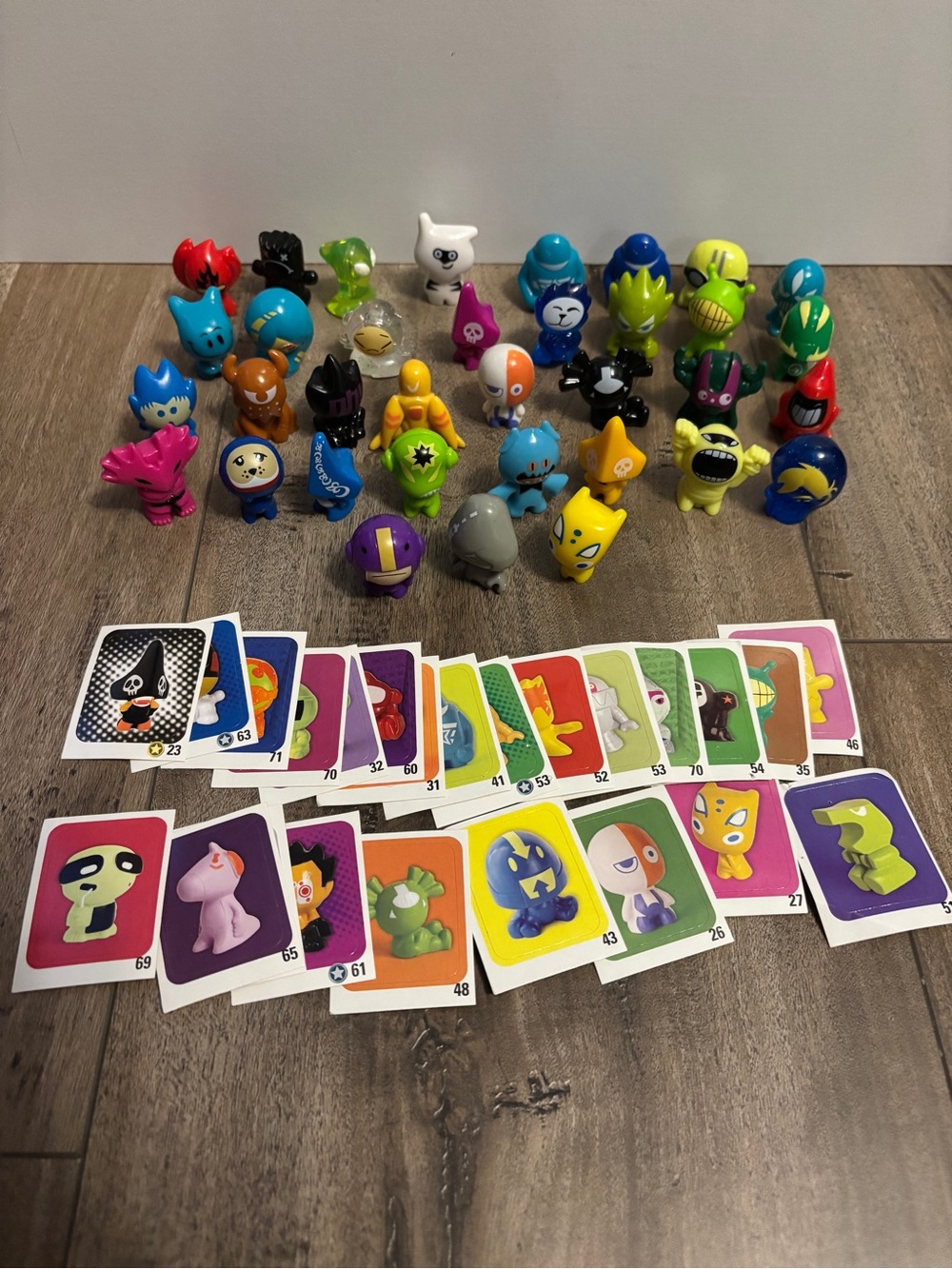 Gogos Crazy Bones Lot of 35 Figures with random stickers